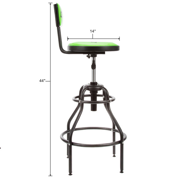 Northern tool adjustable shop stool with backrest hot sale